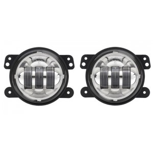 LED 4" inch mistlampen / breedstralers, daymaker chrome LED 4" inch mistlampen / breedstralers, daymaker chrome